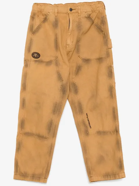 AAPE BY *A BATHING APE® moonface-logo washed jeans