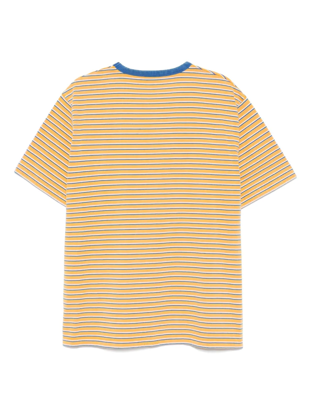 We11done T-shirt met logostreep - Geel