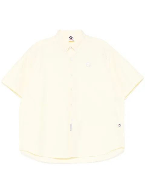 AAPE BY *A BATHING APE® camisa con parche del logo