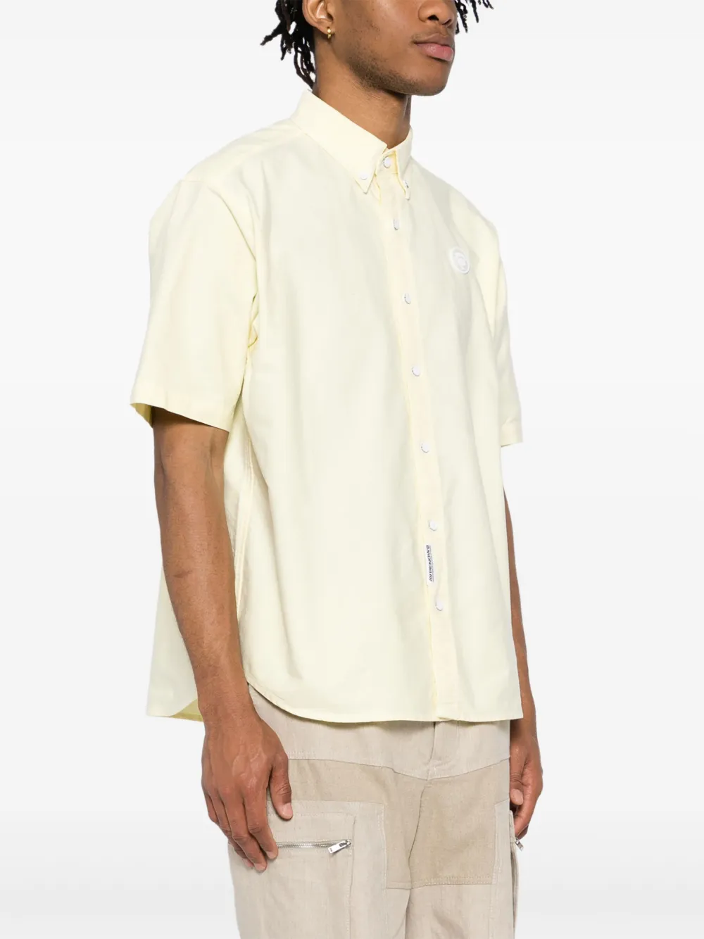 AAPE BY *A BATHING APE Overhemd met logopatch Geel