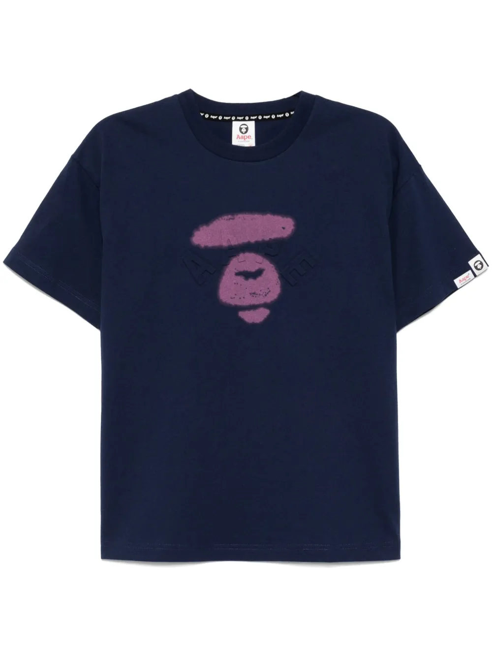 AAPE BY *A BATHING APE® playera con logo Moonface | azul | Image 1