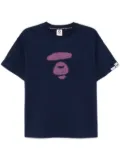 AAPE BY *A BATHING APE® moonface-logo T-shirt - Blue