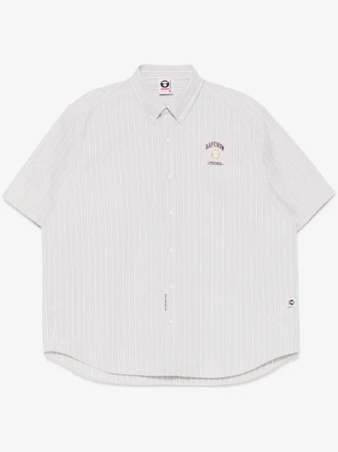 AAPE BY *A BATHING APE® AAPENOW moonface-logo striped shirt