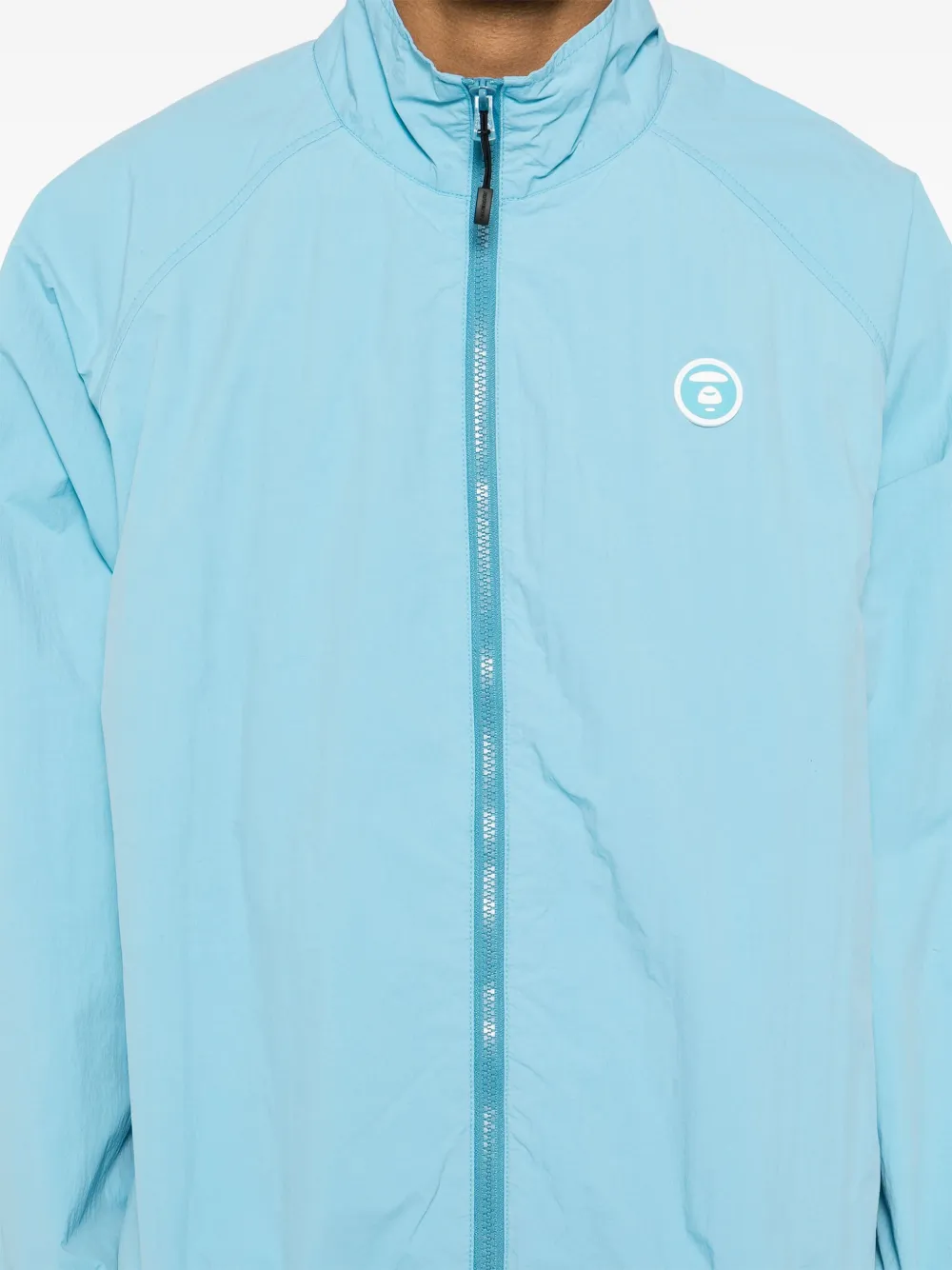 AAPE BY *A BATHING APE AAPENOW windjack met moonface-logo Blauw