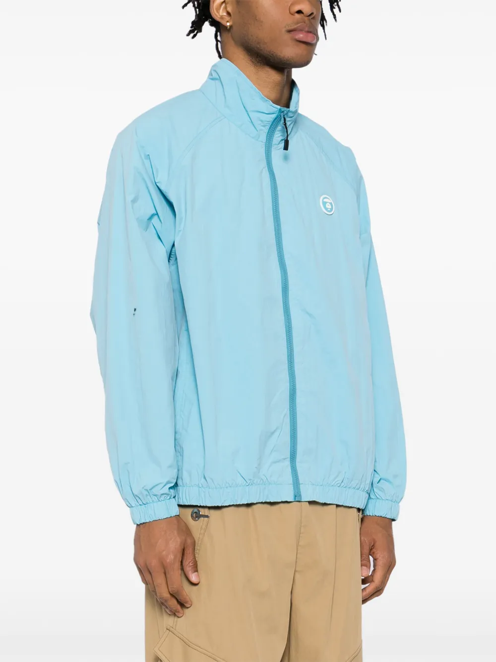 AAPE BY *A BATHING APE AAPENOW windjack met moonface-logo Blauw