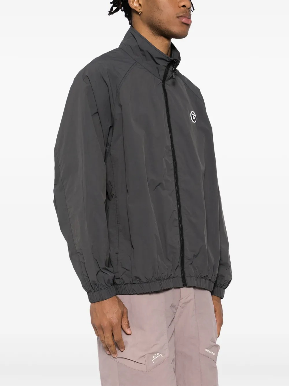 AAPE BY *A BATHING APE AAPENOW windjack met moonface-logo Zwart