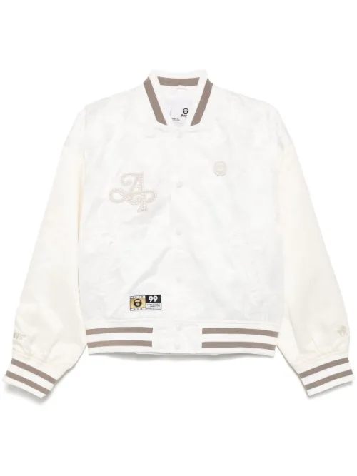 Veste teddy à logo Moonface - AAPE BY *A BATHING APE® - Modalova
