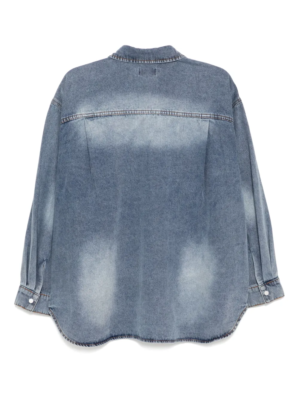 Tout a coup Denim blouse - Blauw