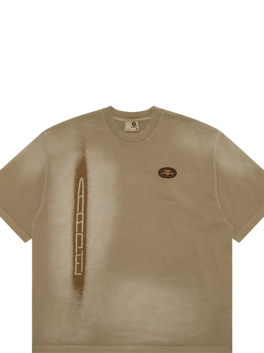 Aape By A Bathing Ape Logo-print T-shirt In Brown