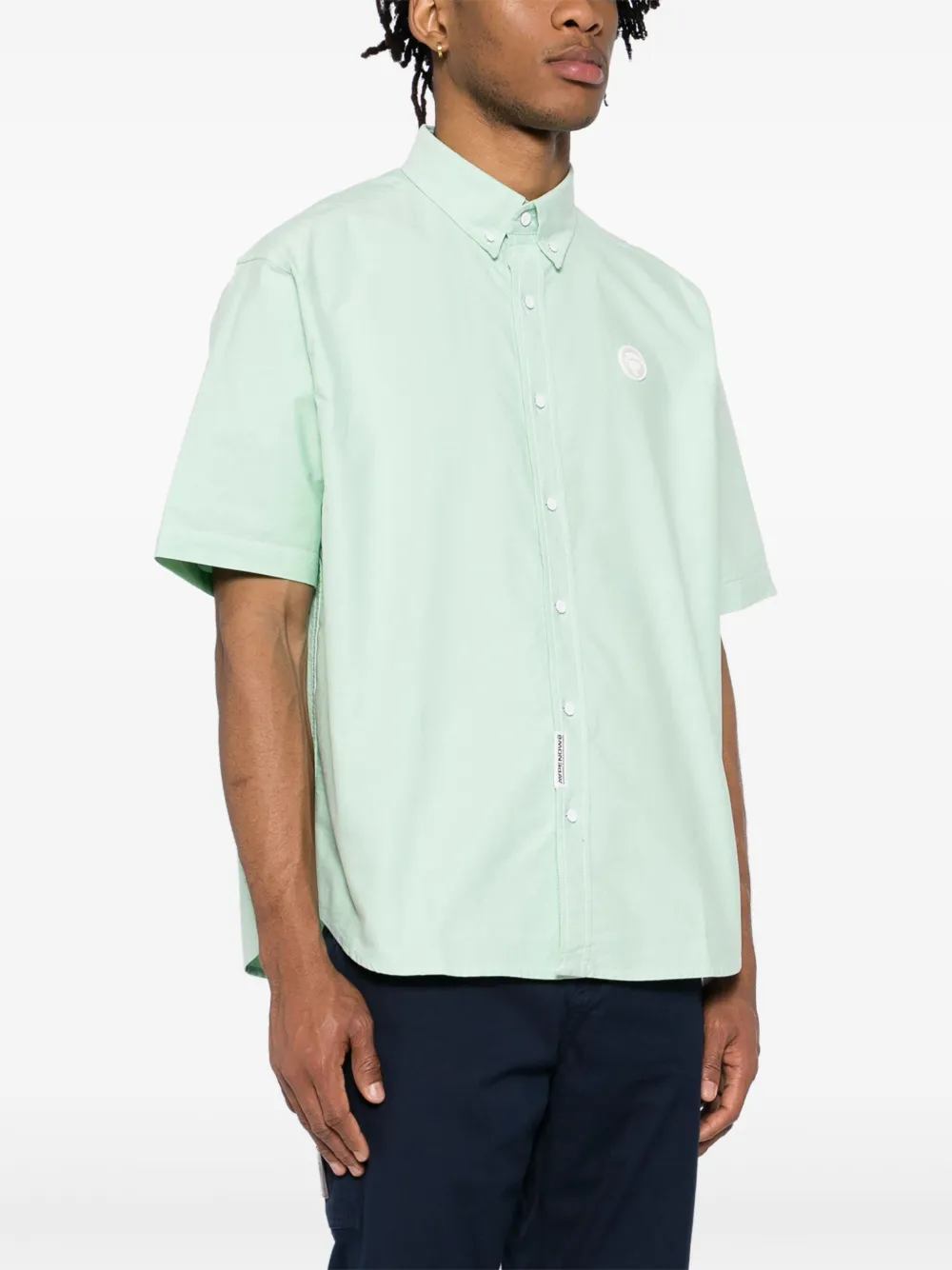 AAPE BY *A BATHING APE AAPENOW overhemd met moonface-logo Groen