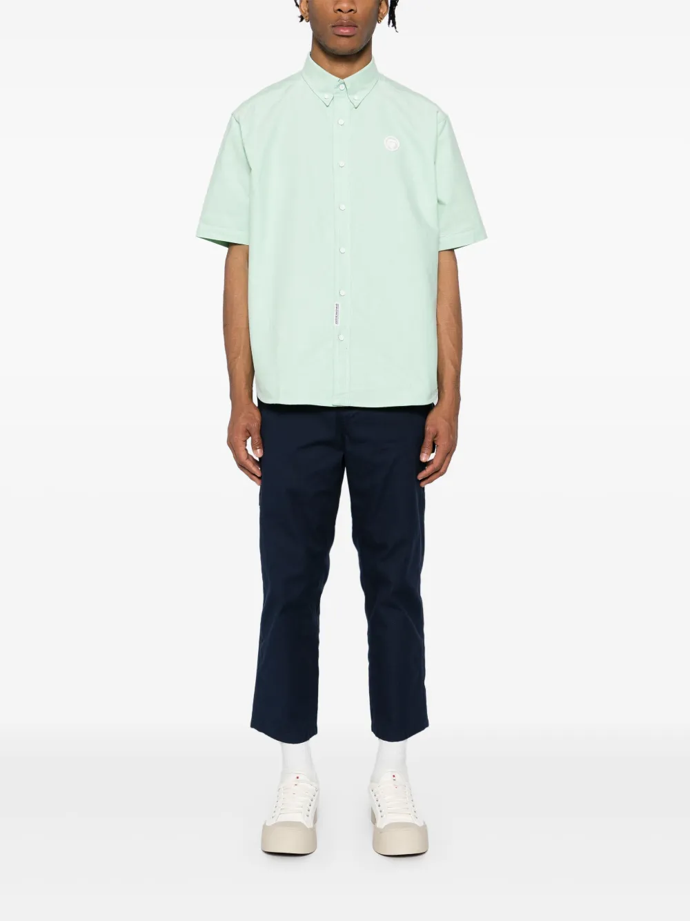 AAPE BY *A BATHING APE AAPENOW overhemd met moonface-logo - Groen