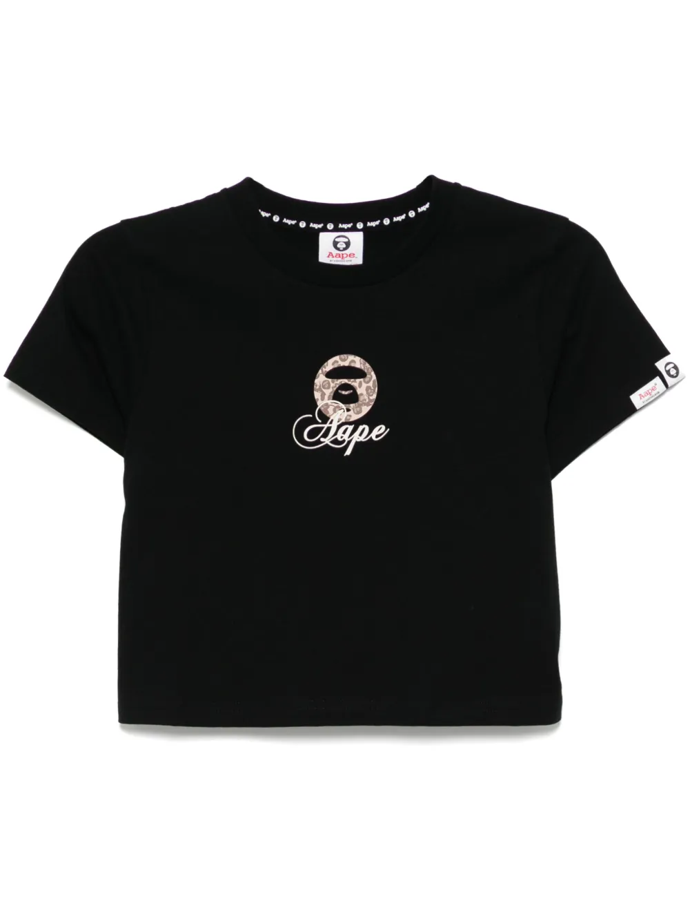 AAPE BY *A BATHING APE® logo-print T-shirt | Black | Image 1