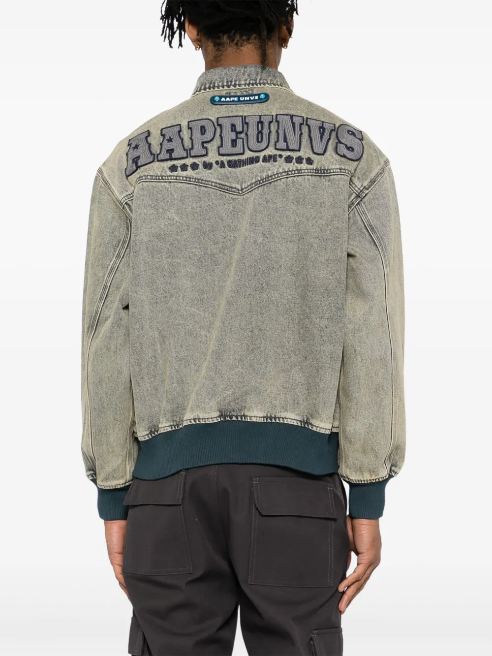 AAPE BY *A BATHING APE AAPEUNVS jack met rits Blauw