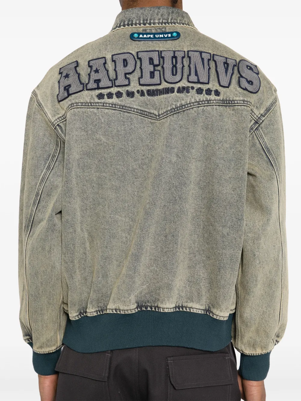 AAPE BY *A BATHING APE AAPEUNVS jack met rits Blauw