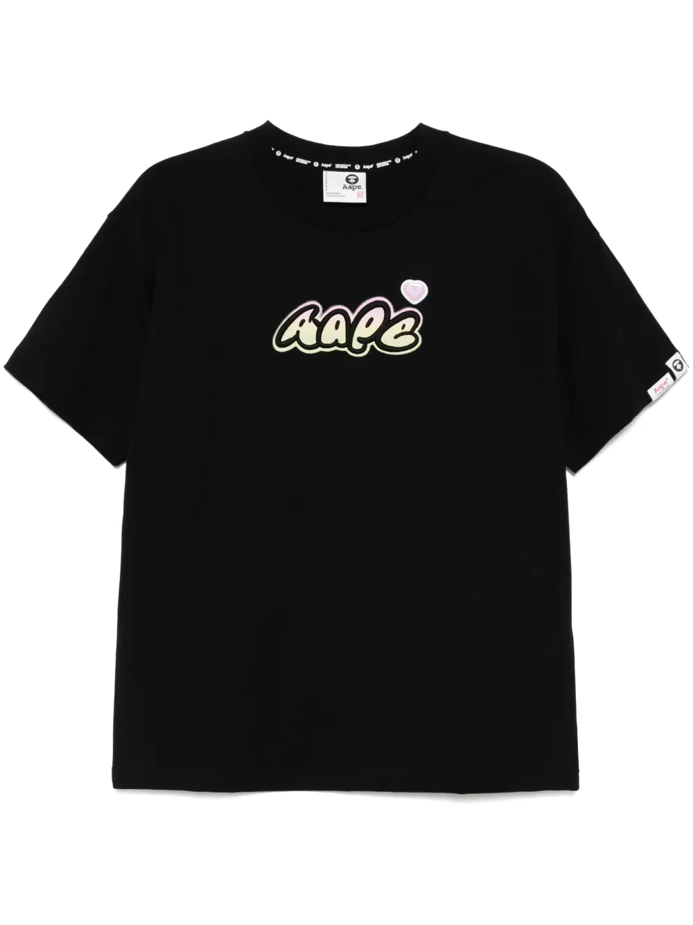 AAPE BY *A BATHING APE® logo-print T-shirt | Black | Image 1