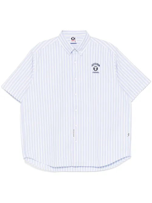 Chemise rayée AAPENOW à logo - AAPE BY *A BATHING APE® - Modalova