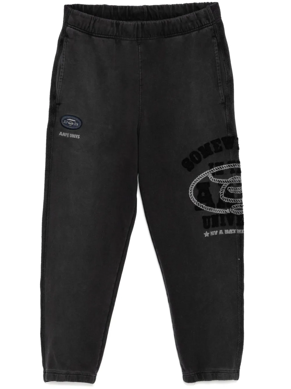 AAPE BY *A BATHING APE® pantalon de jogging à détail de patch | noir | Image 1