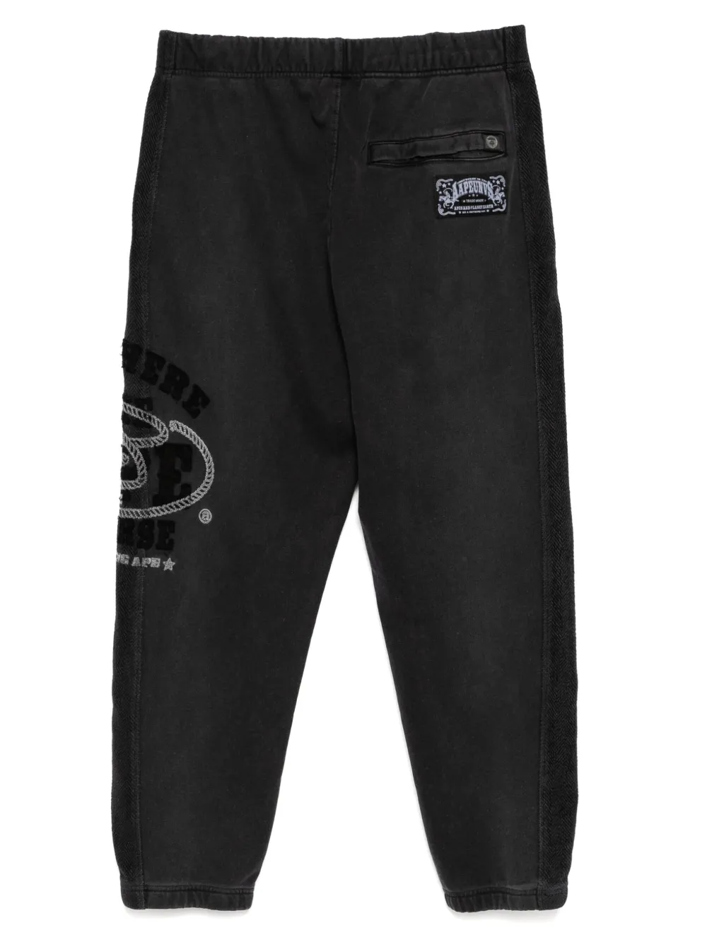 AAPE BY *A BATHING APE Trainingsbroek met patches - Zwart
