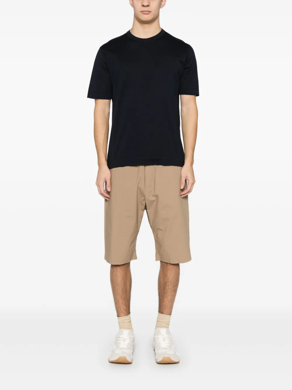 John Smedley Lorca T-shirt - Blauw