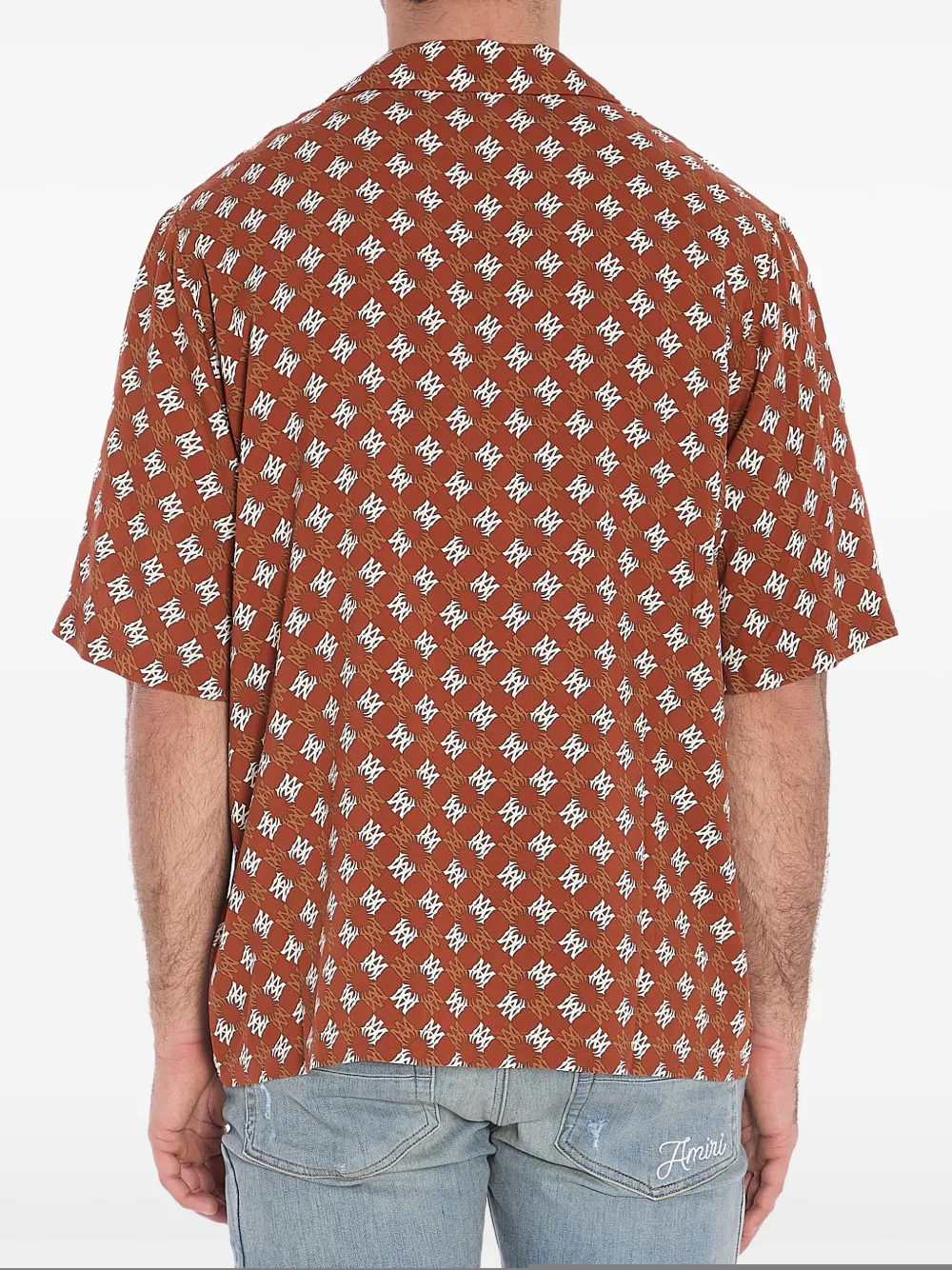 AMIRI Overhemd met monogramprint Oranje