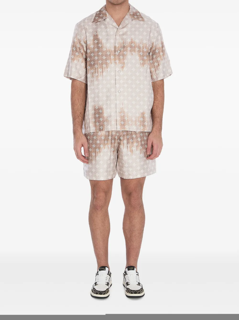 Amiri Monogram Shirt In Neutrals
