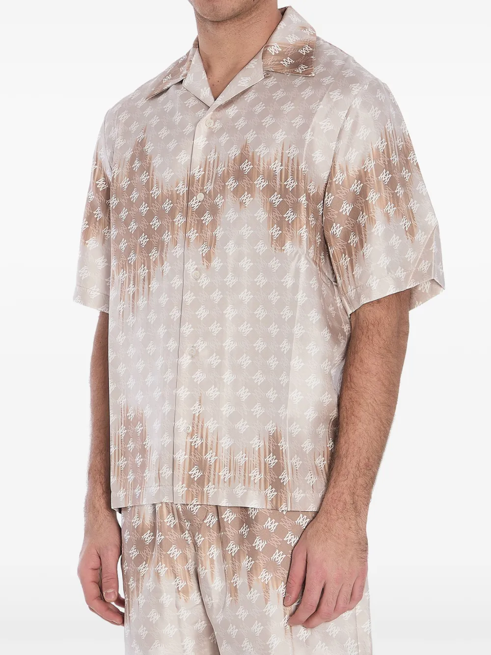 AMIRI monogram-print shirt - Beige