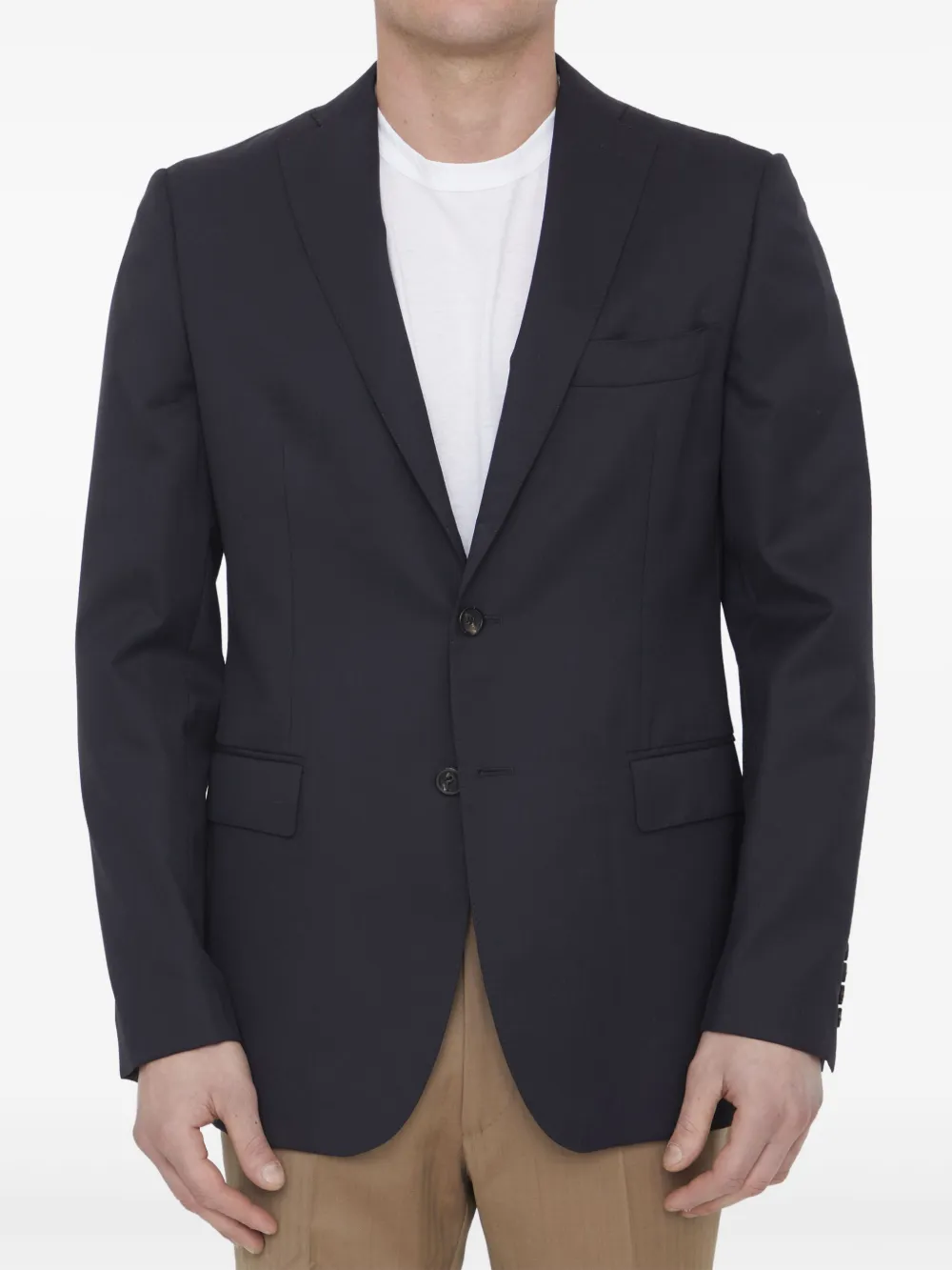 Tonello blazer à design texturé | bleu | Image 1