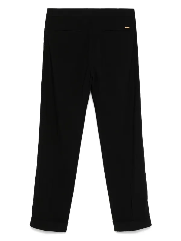 パンツ DSQUARED2 layered black wide slacks DSQUARED2 Tailored Trousers | Black | FARFETCH