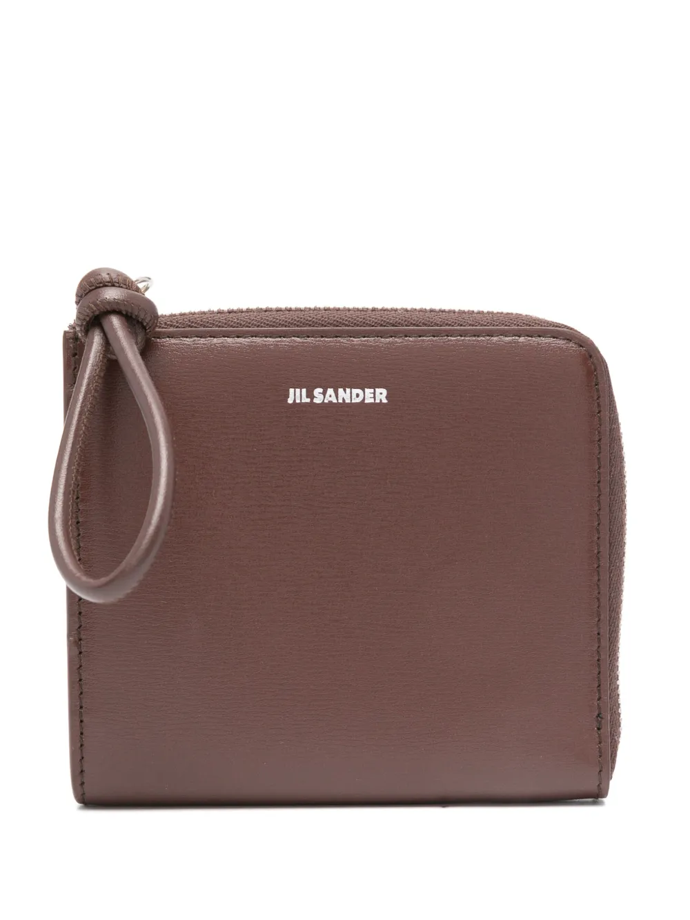 Jil Sander Leren portemonnee Bruin