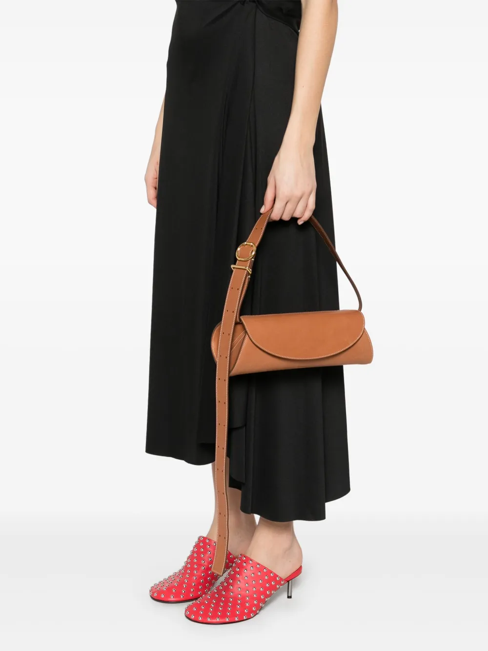 Jil Sander Cannolo schoudertas - Bruin
