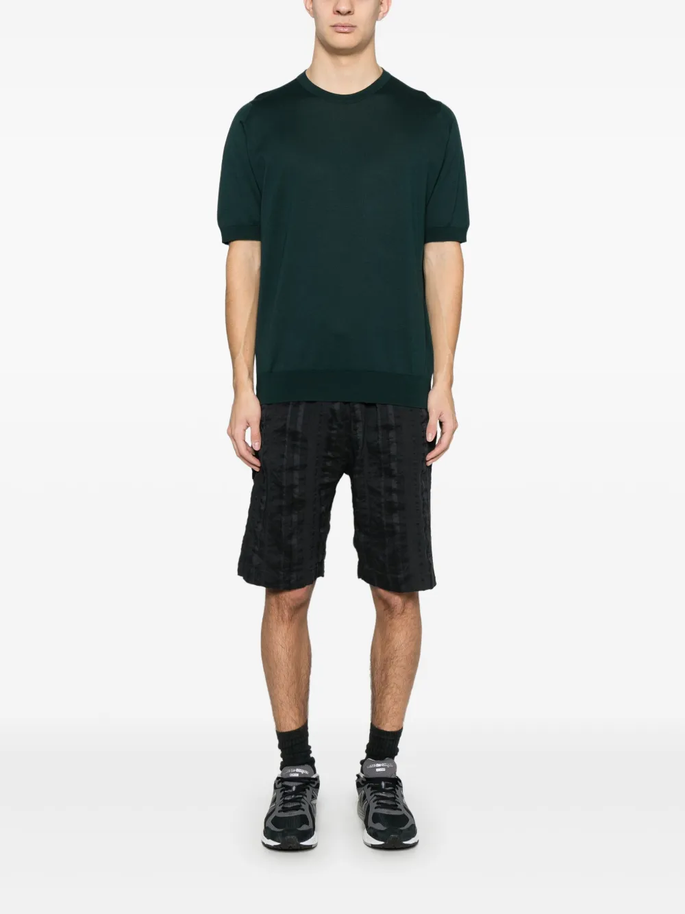 John Smedley Kempton T-shirt - Groen