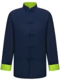 Shanghai Tang patterned reversible jacket - Blue