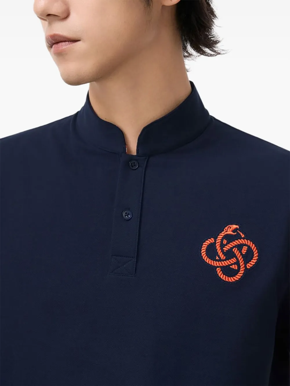 shanghaitang Shanghai Tang The Year of the Snake poloshirt - Blauw