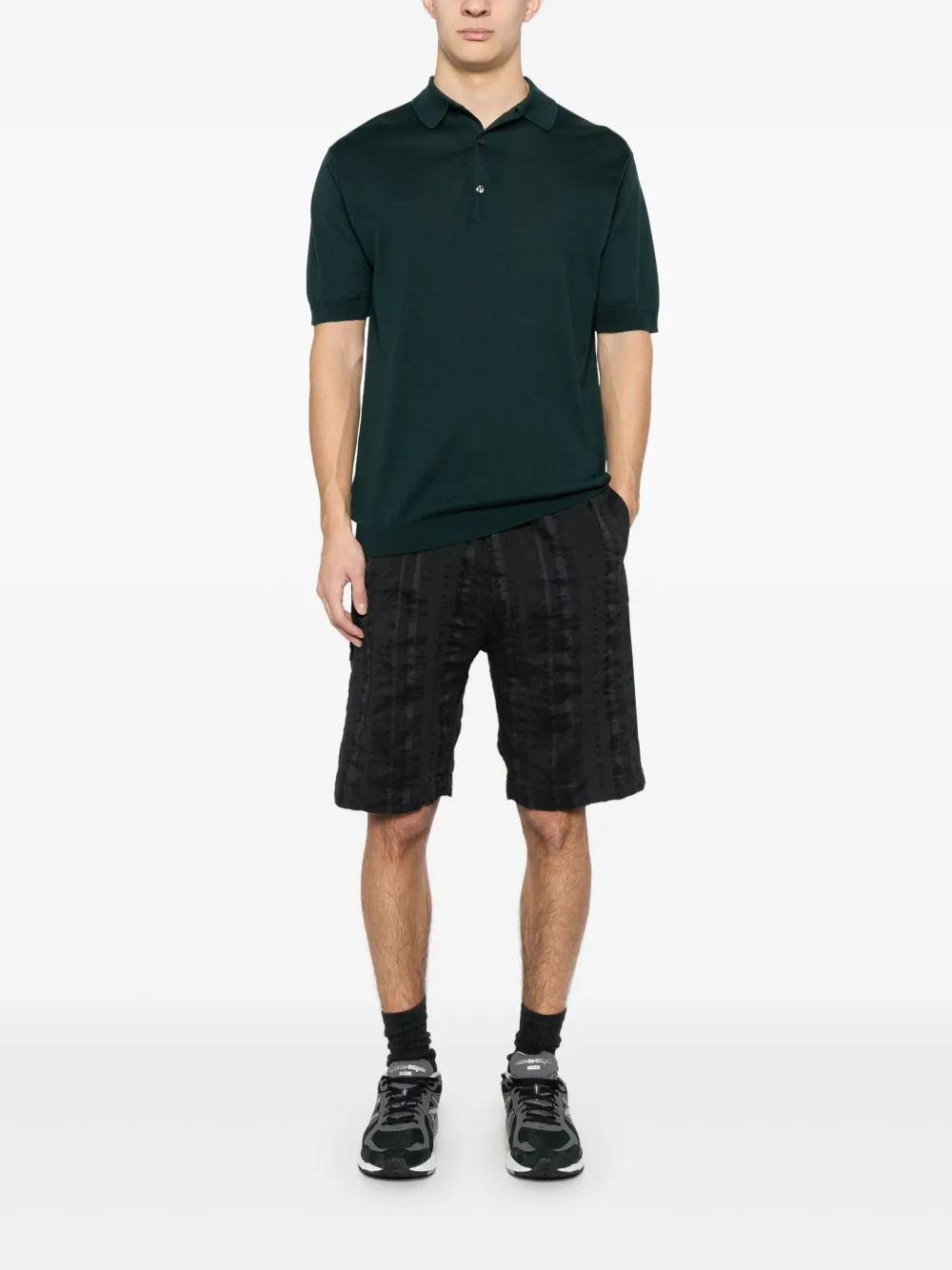 johnsmedley John Smedley Adrian poloshirt - Groen