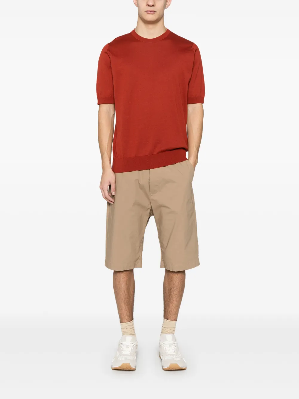 John Smedley Kempton T-shirt - Rood