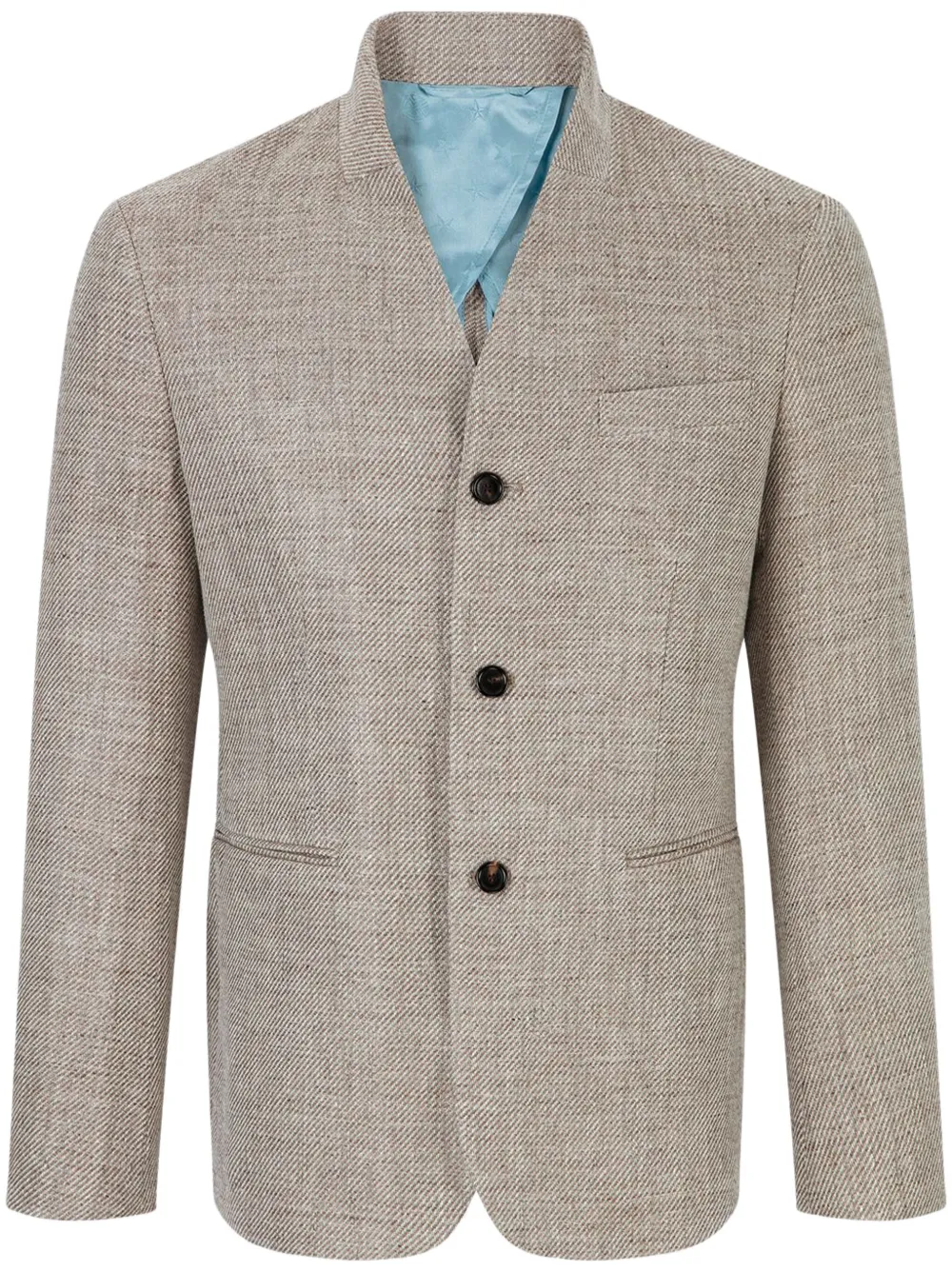Shanghai Tang blazer con cuello en V | marrón | Image 1