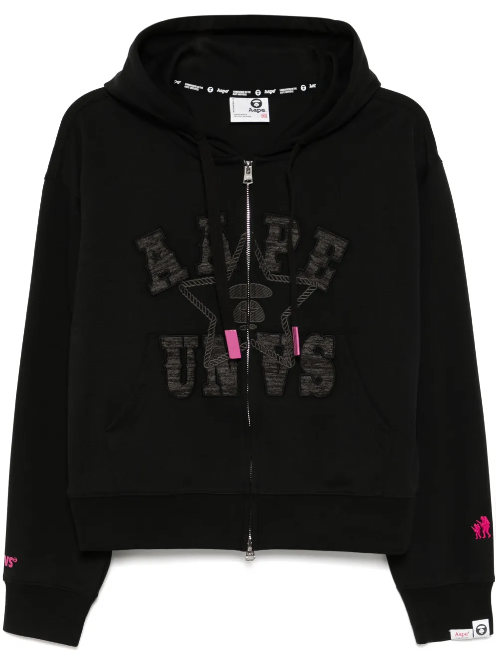 AAPE BY *A BATHING APE Hoodie met rits Zwart