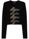 We11done Flame logo t-shirt - Black