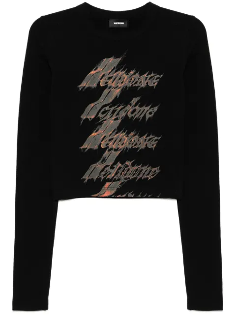 We11done Flame logo t-shirt