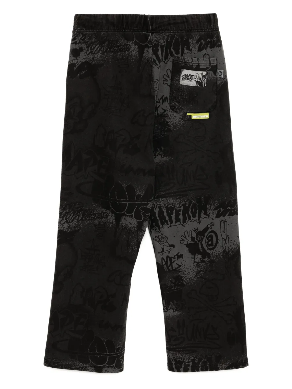 AAPE BY *A BATHING APE Trainingsbroek met graffiti-print - Zwart