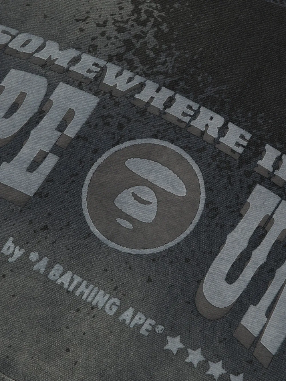 AAPE BY *A BATHING APE T-shirt met logoprint Zwart