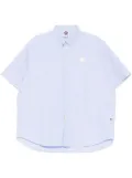 AAPE BY *A BATHING APE® logo-patch shirt - Blue