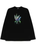 We11done monster drawing T-shirt - Black