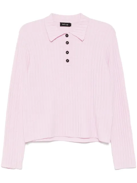 tout a coup knitted polo top