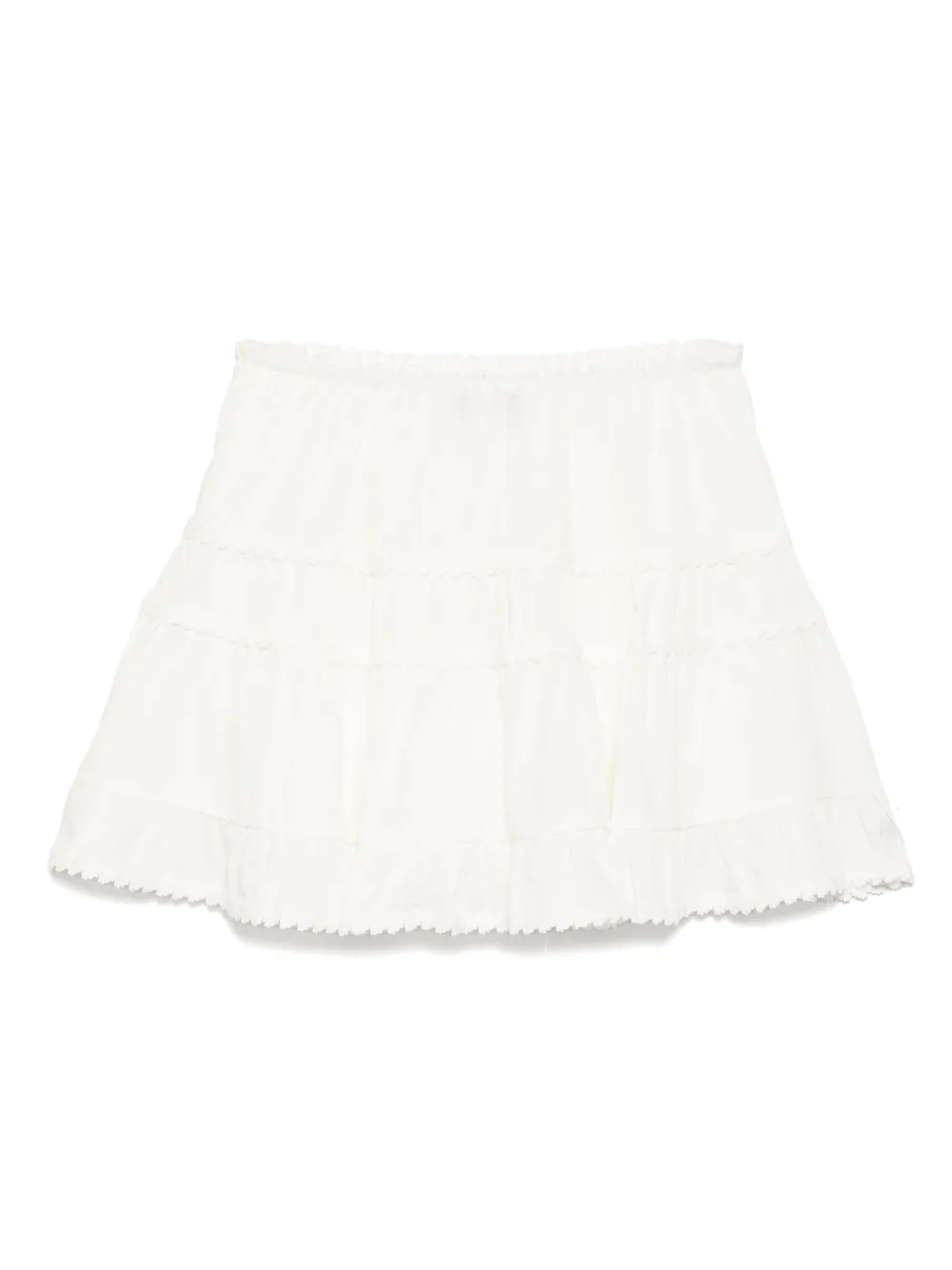 toutacoup tout a coup Gelaagde mini-rok - Wit