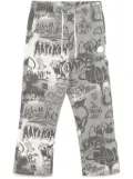 AAPE BY *A BATHING APE® graffiti-print track pants - Grey