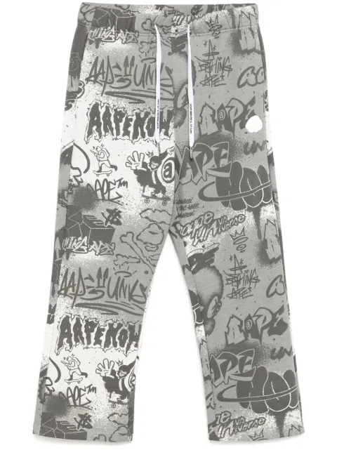 AAPE BY *A BATHING APE® graffiti-print track pants