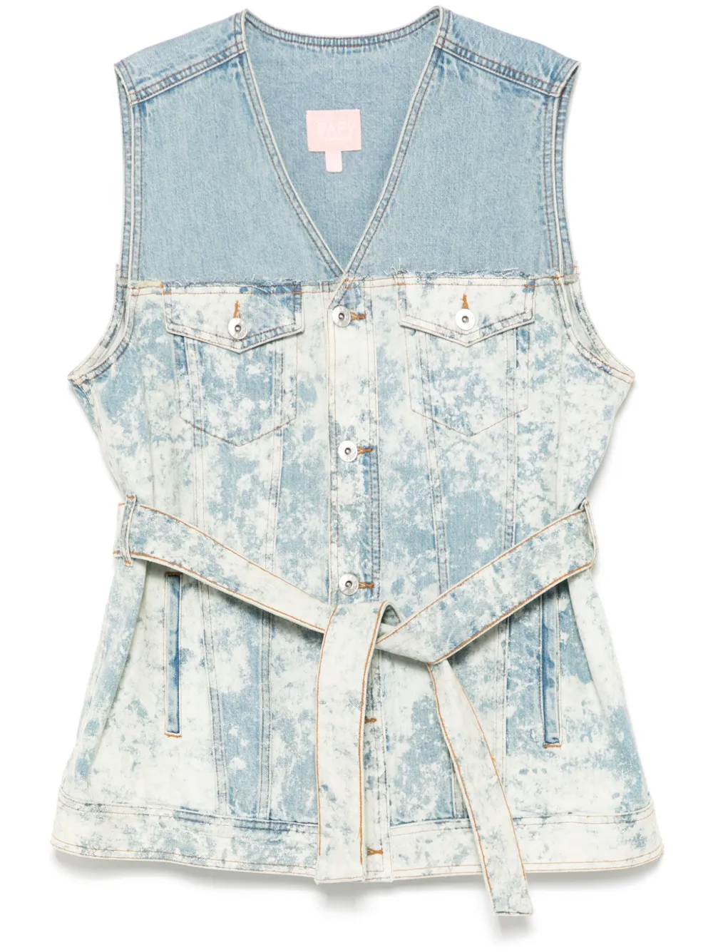 BAPY BY *A BATHING APE® washed denim waistcoat | Blue | Image 1