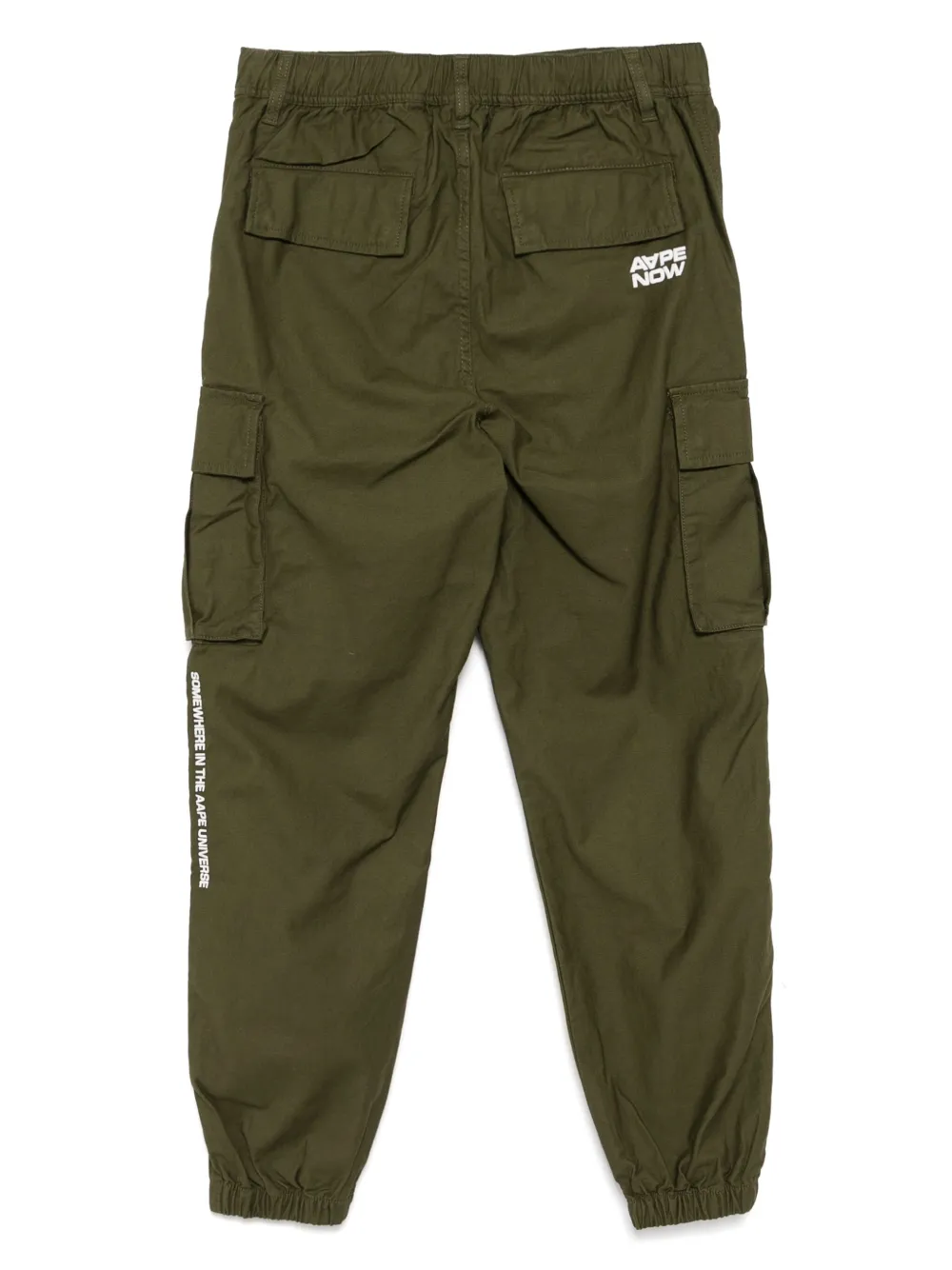 aapeby*abathingape AAPE BY *A BATHING APE AAPENOW cargo broek met moonface-logo - Groen