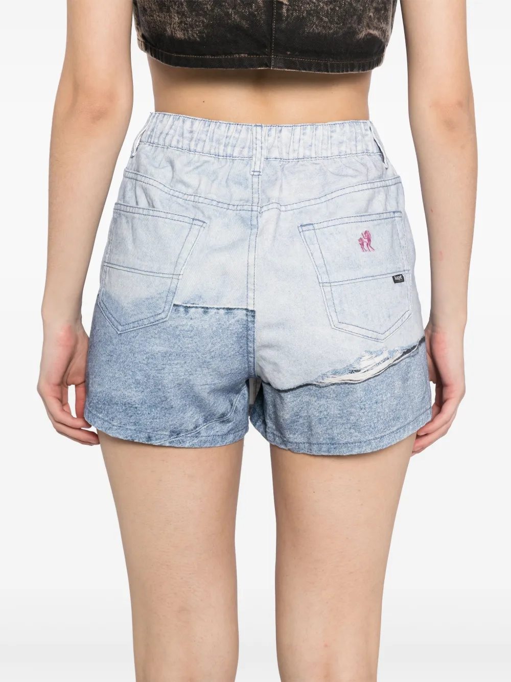 AAPE BY *A BATHING APE Denim shorts Blauw